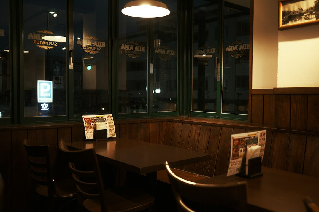 Newspapers laid out on a table